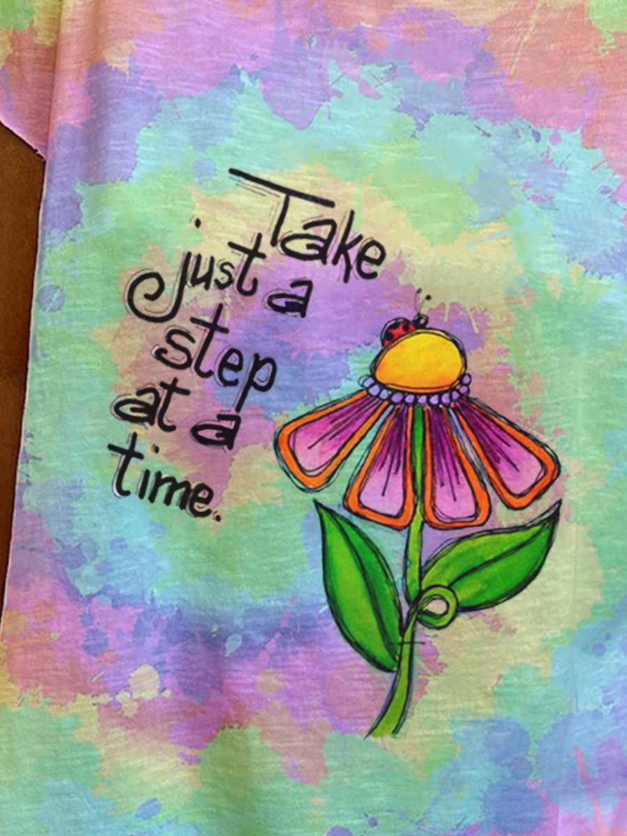 Color Casual Cotton-Blend T-Shirts - Noracora