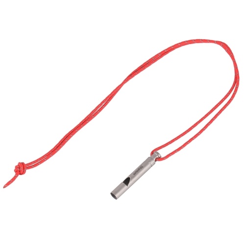 Silbato de emergencia ultraligero de titanio