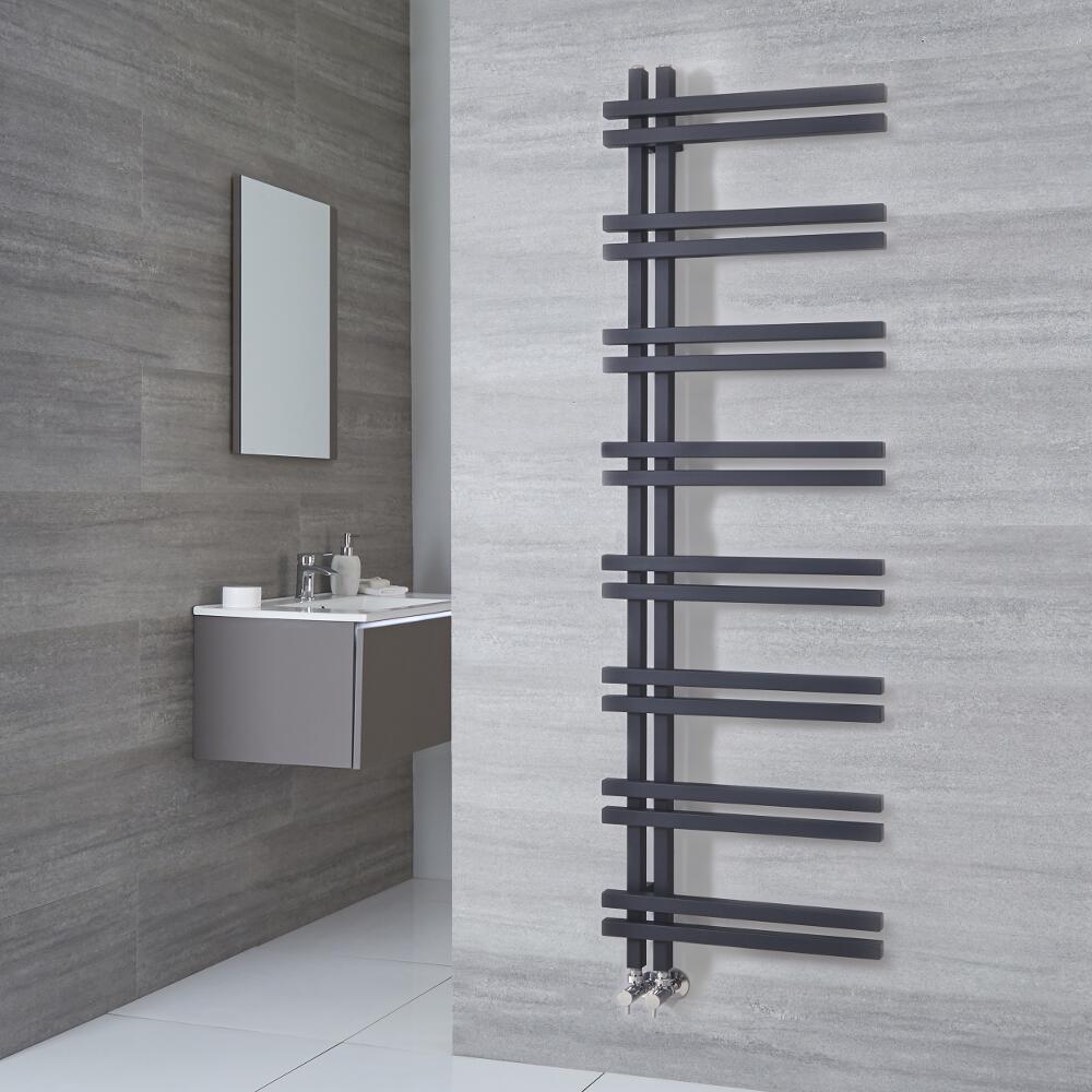 Radiador Toallero de Diseño - Aluminio - Antracita - 1600mm x 500mm - 701 Vatios - Tika