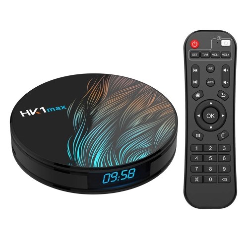 HK1max Android 9.0 Smart TV Box RK3328 Quad Core 64bit 4GB / 64GB UHD 4K Media Player VP9 H.265 2.4G / 5G WiFi BT4.0 Pantalla DLNA Miracast Airplay
