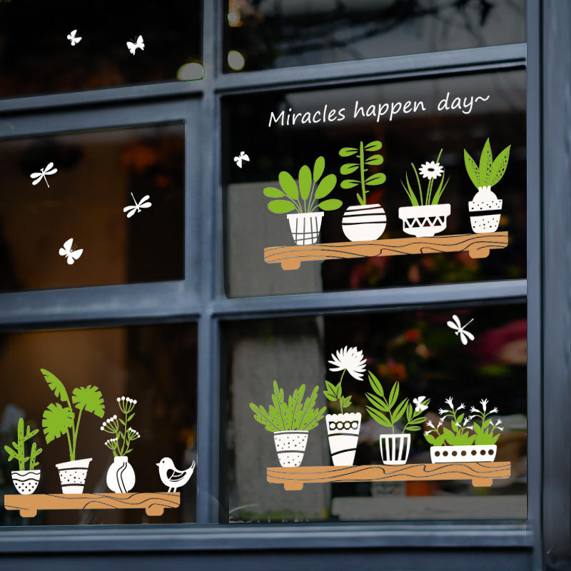 Miico SK6093 Home Glass Door And Window Stickers Creative Decorative Wall Sticker DIY Stickers