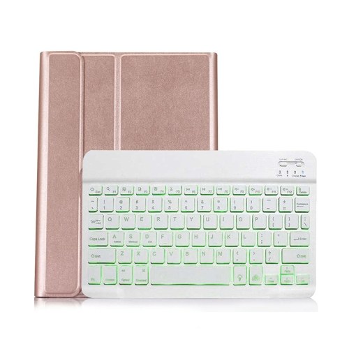 Tablettes Housse de protection en cuir PU Tablettes Protections avec remplacement du clavier BT pour Sam-sung Galaxy Tab A7 10.4 (T500/T505)