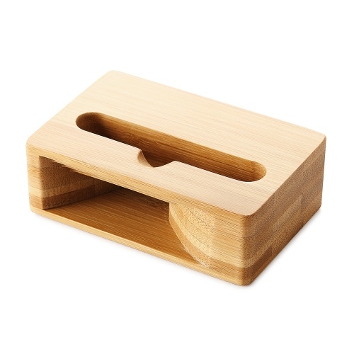 Support de téléphone portable en bambou