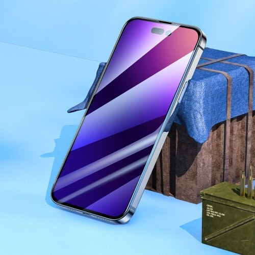 2 pièces HD Transparent Anti-empreintes digitales Film de Protection d'écran de téléphone portable - Pour IPhone14 Pro Max