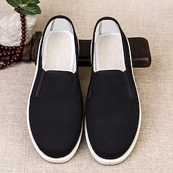 Men's Loafers  Slip-Ons Daily Cloth Breathable Black Summer Spring Lightinthebox