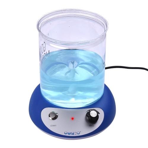 Mini agitateur magnétique mélangeur à plaque chauffante chauffage agitateur de vitesse de la machine ajustant avec la barre d'agitation 2000 ml capacité d'agitation pour la cuisine de laboratoire Homebrew