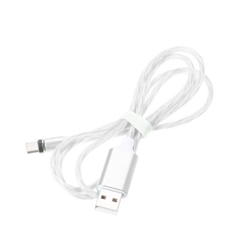 1M LED Cable de datos Iluminación Cable multifuncional Diseño de enchufe de polvo Cable de carga del teléfono móvil