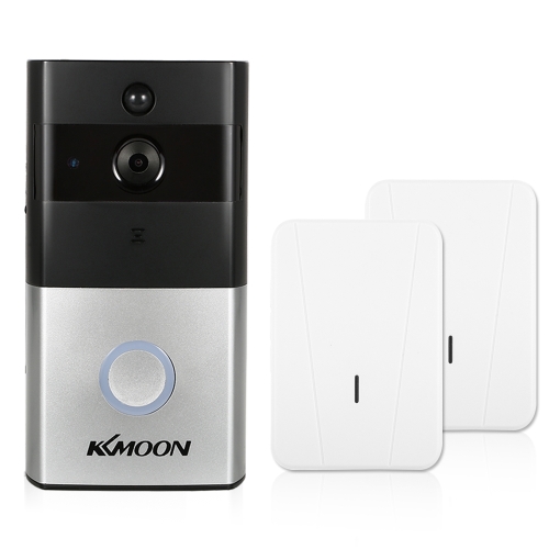 1 * KKmoon 720P WiFi porterovisual puerta teléfono + 2 * Timbre inalámbrico timbre